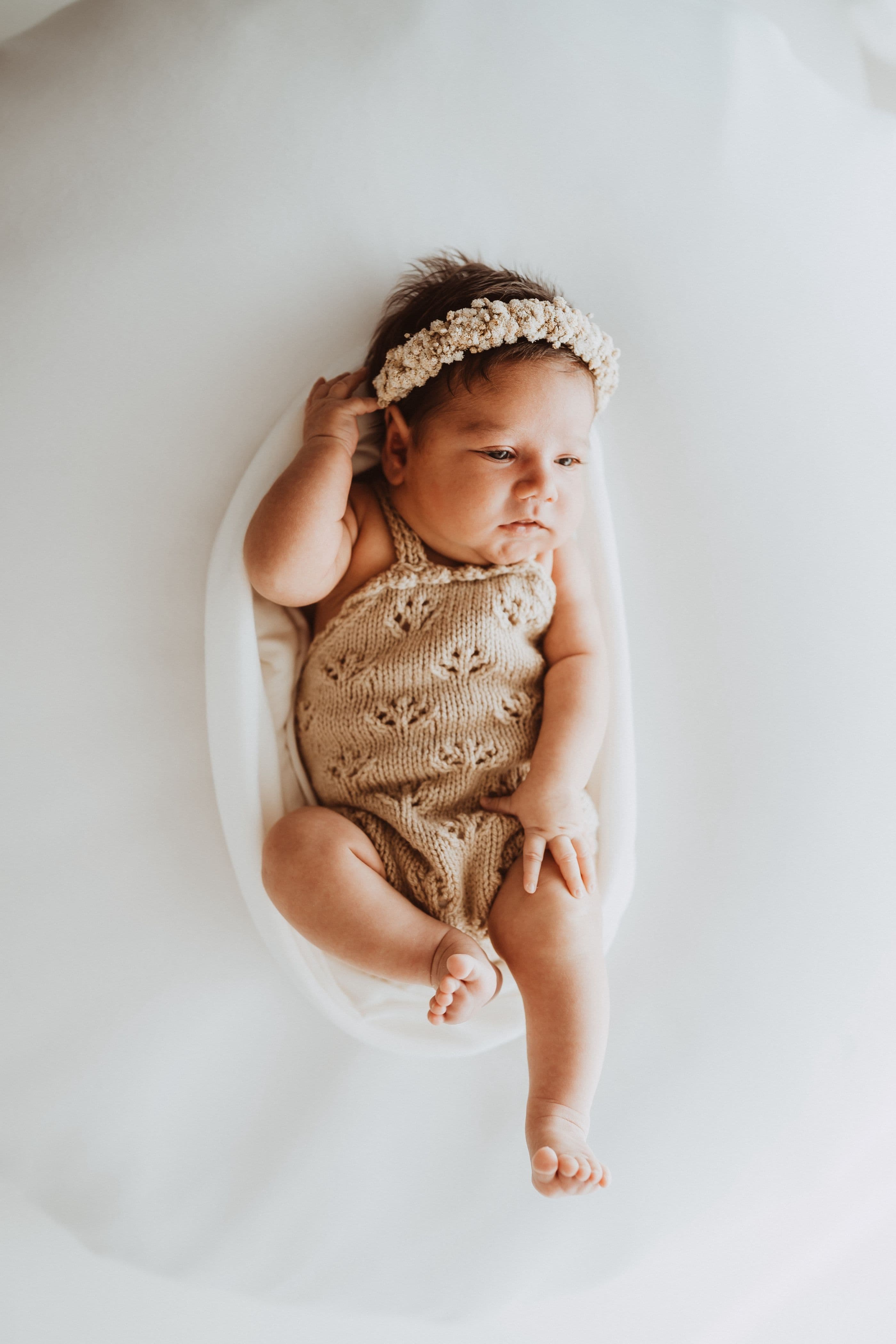 Knitted romper photography Prop