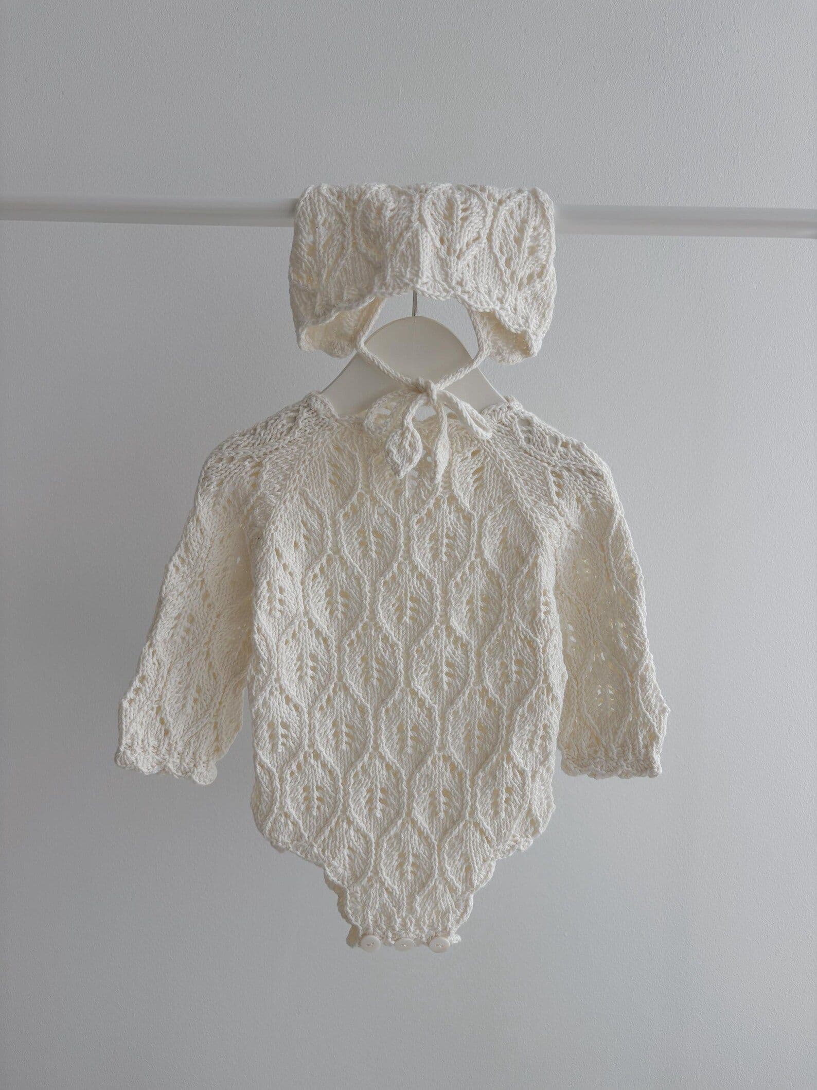 Knitted Baby Romper Set